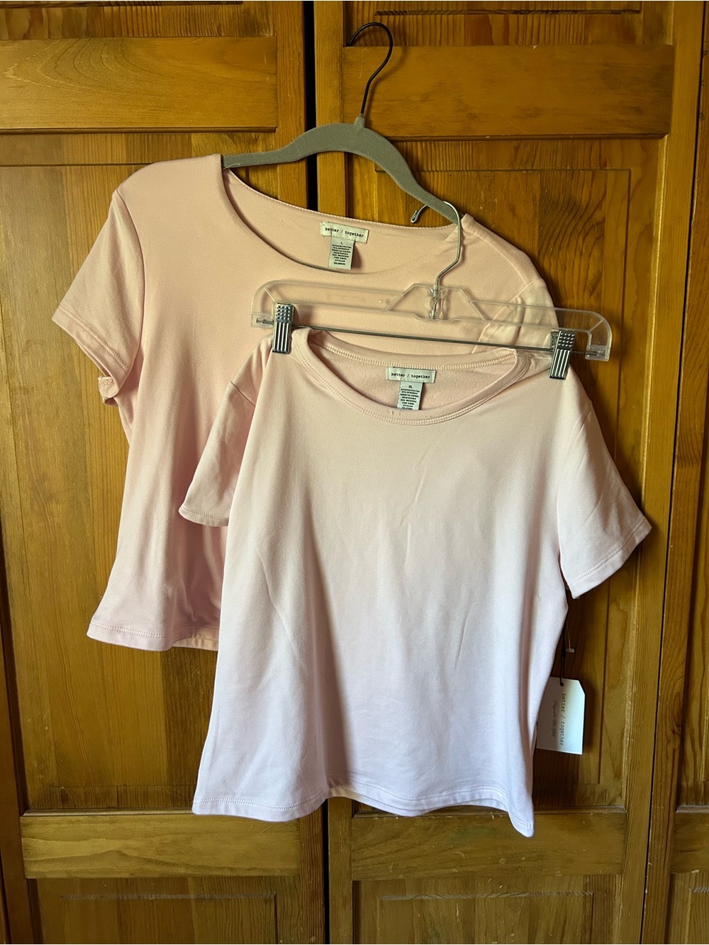 Soft Pink Scoop Neck Tee -2